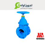 شیر فلکه کشویی چدنی زبانه لاستیکی pn۱6 opt میراب