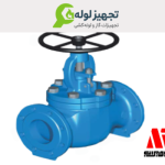 شیر فلکه کشویی گلاب چدنی pn۱6،میراب