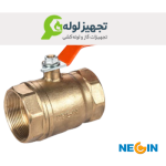 شیر گازی توپی دسته اهرمی برنجی نگین